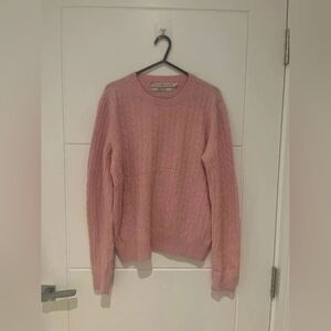 Pink Cable Knit Sweater